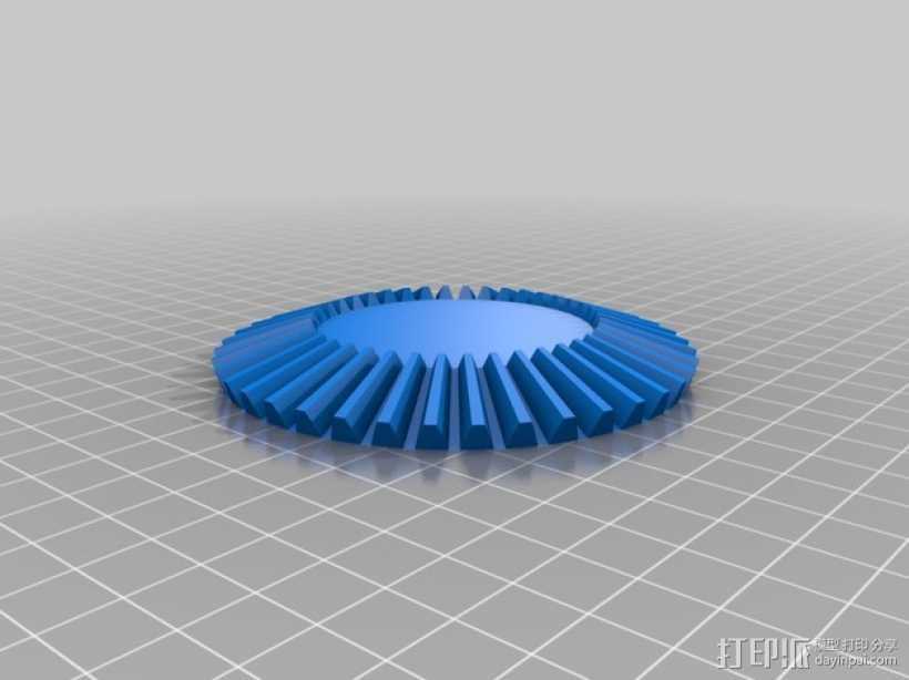 伞齿轮/锥齿轮 3D打印模型渲染图