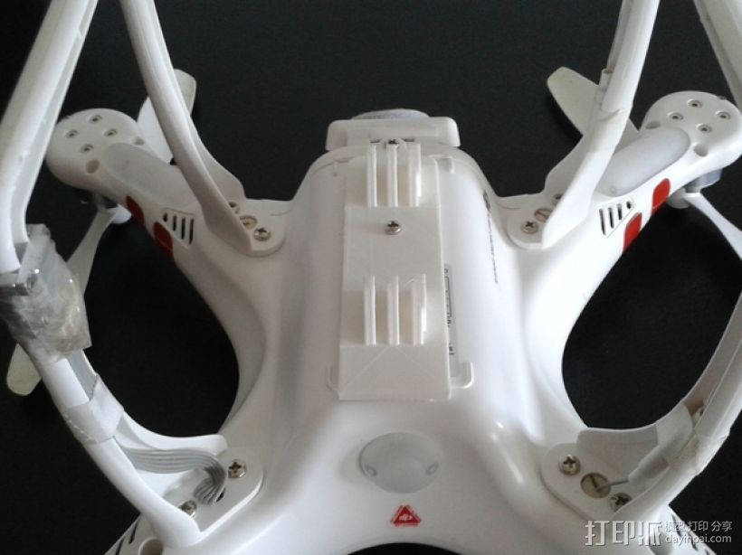 DJI Phantom 1航拍飞行器 GoPro相机架 3D打印模型渲染图