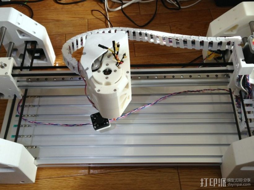 Mule数控铣床 3D打印模型渲染图