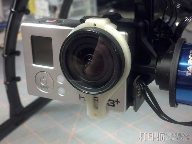 GoPro相机镜头保护器 3D打印模型渲染图