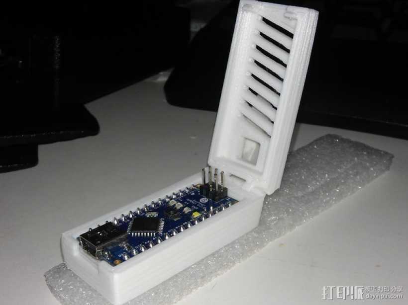 Arduino Nano试验电路板外壳 3D打印模型渲染图