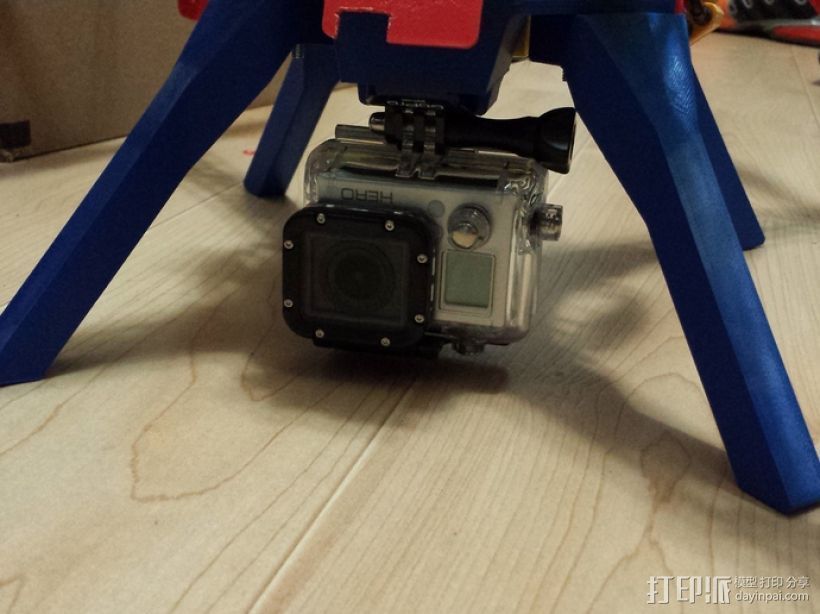 GoPro相机支架 3D打印模型渲染图