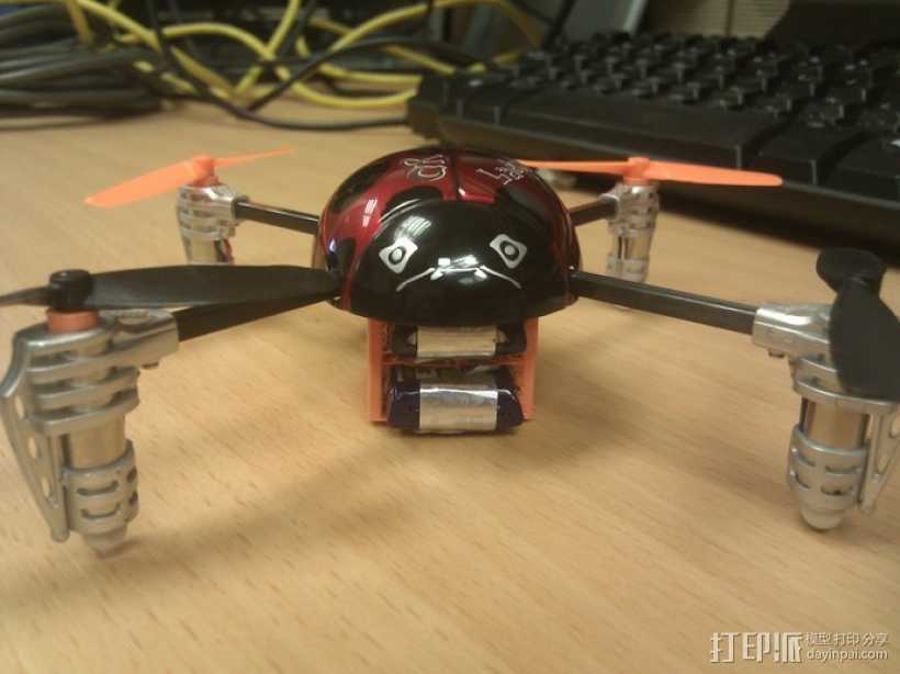 瓢虫 多轴飞行器框架 3D打印模型渲染图