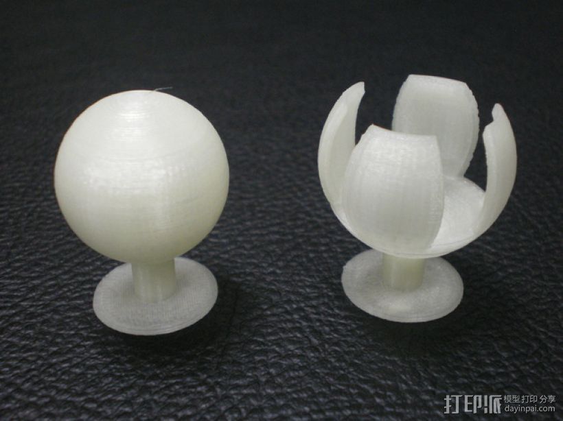 可焊接球和底座 3D打印模型渲染图