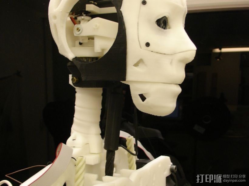 Inmoov机器人颈部 3D打印模型渲染图