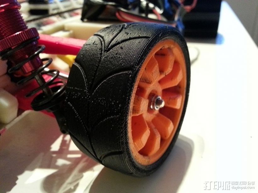 1:10车轮轮胎 3D打印模型渲染图