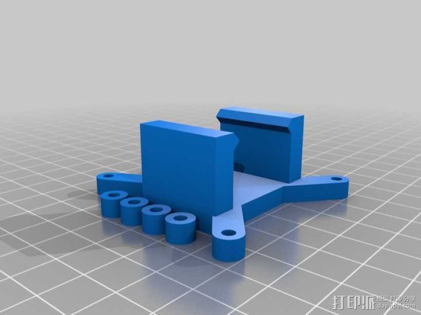 Arduino电路板 电池夹 3D打印模型渲染图
