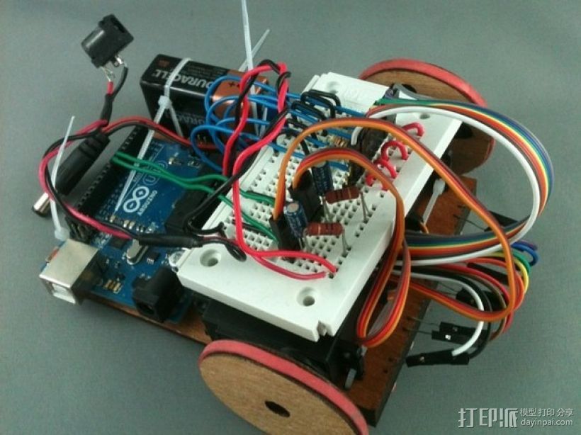 Arduino机器人 3D打印模型渲染图