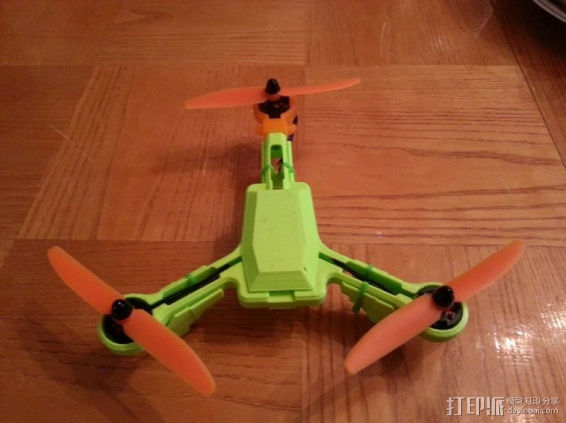三轴飞行器 3D打印模型渲染图