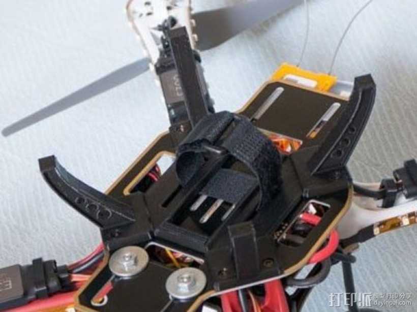 多轴飞行器起落架 电池支架 3D打印模型渲染图
