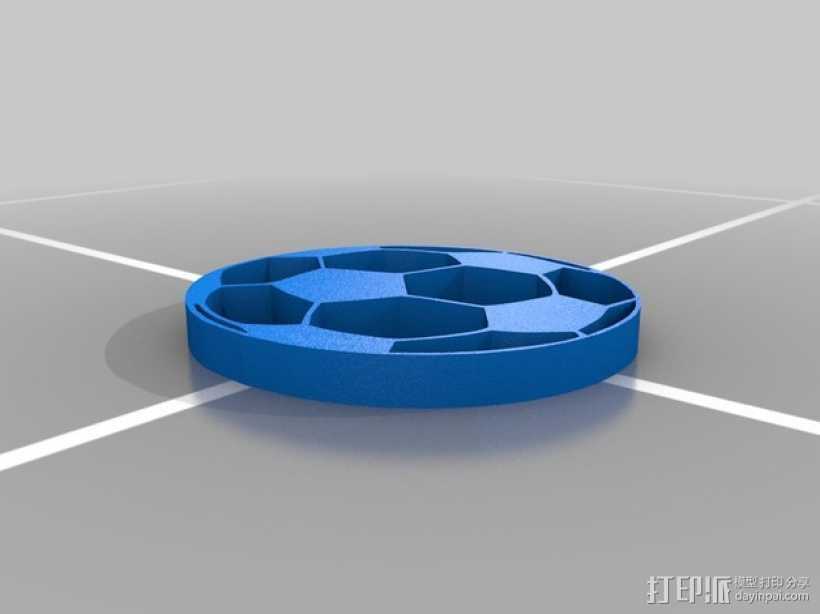 足球 杯托 3D打印模型渲染图