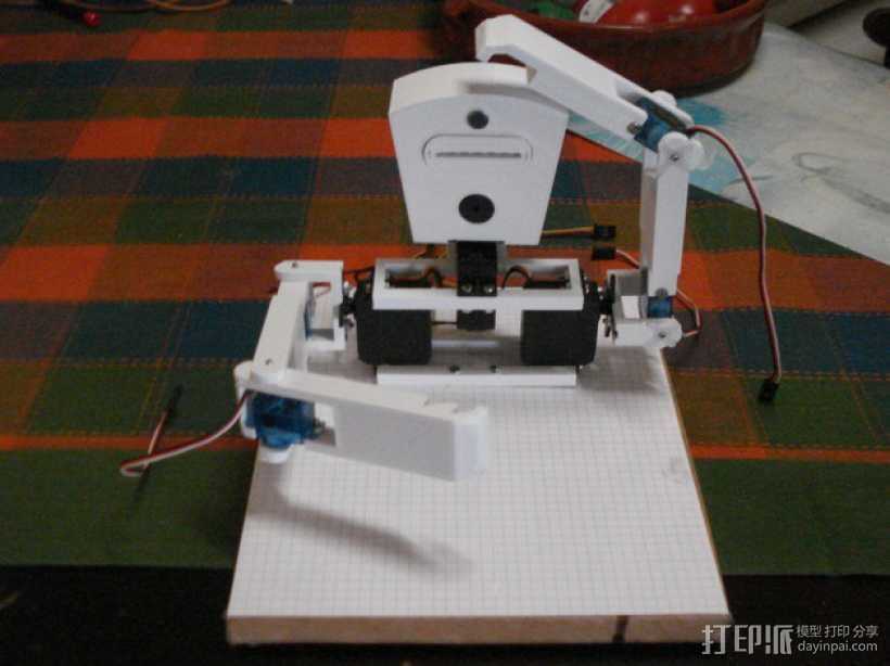 TISJ1人形机器人 3D打印模型渲染图