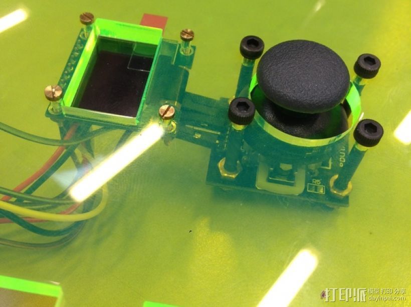 Arduino Uno无线游戏控制器 3D打印模型渲染图