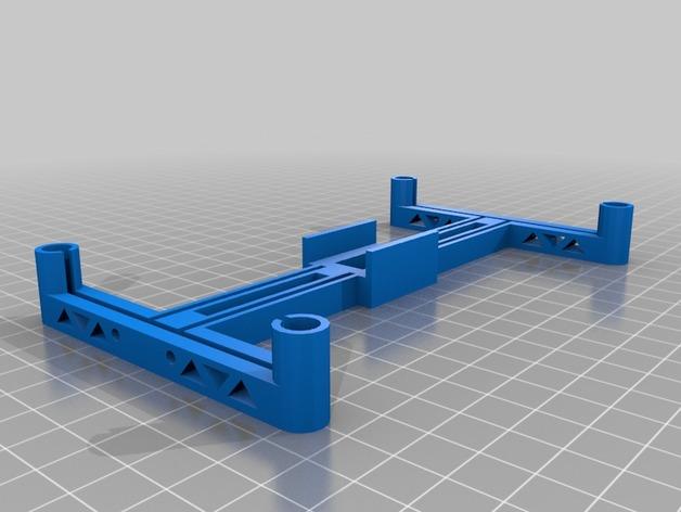 四轴飞行器框架 3D打印模型渲染图