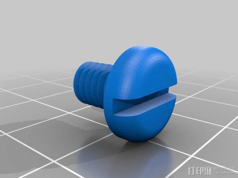 螺母和螺栓  3D打印模型渲染图