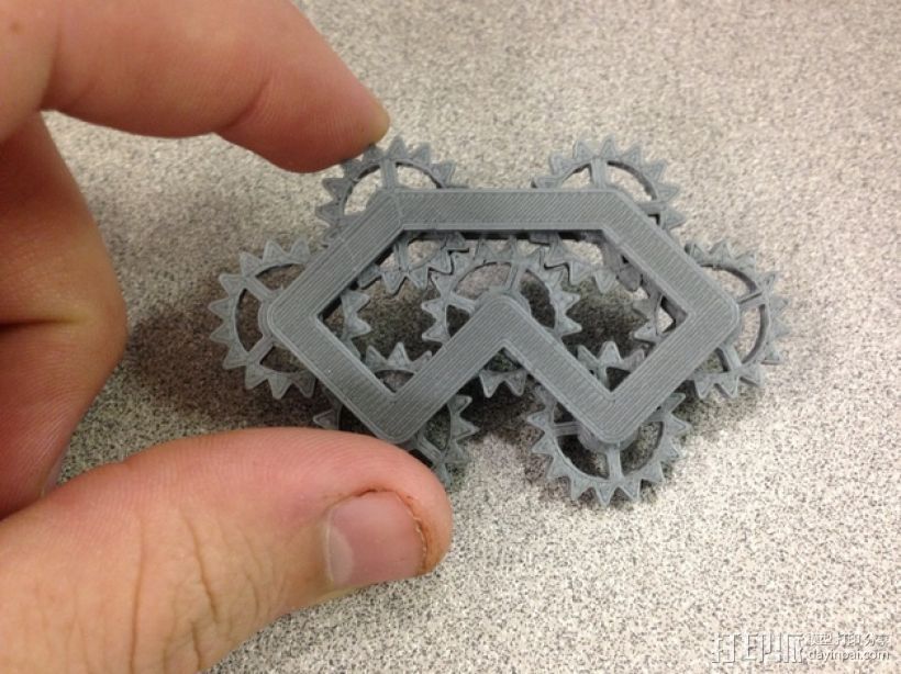 齿轮装置 3D打印模型渲染图