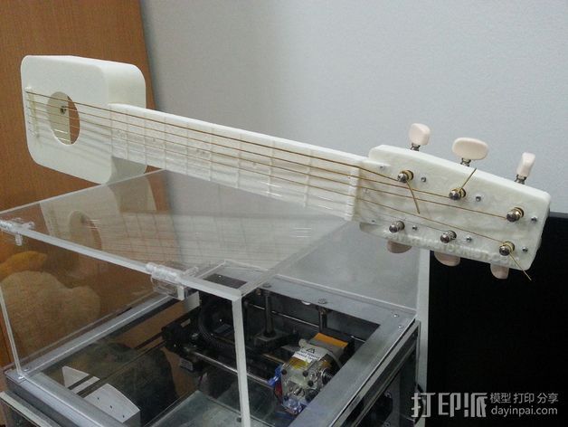 吉他 3D打印模型渲染图