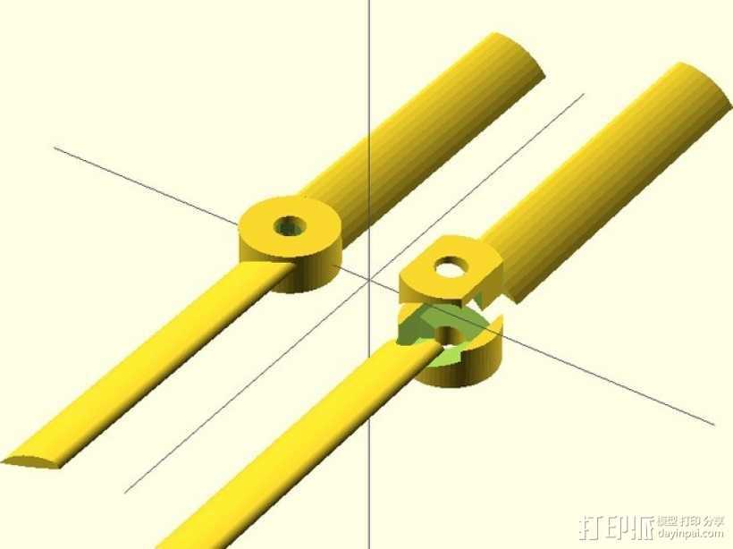  螺旋桨 3D打印模型渲染图