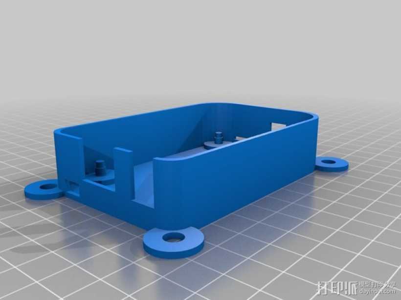 树莓派外盒 3D打印模型渲染图