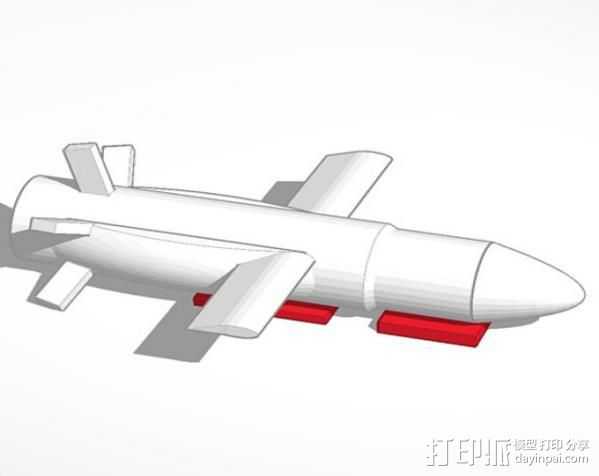 PLEIADES 1 游轮导弹 3D打印模型渲染图
