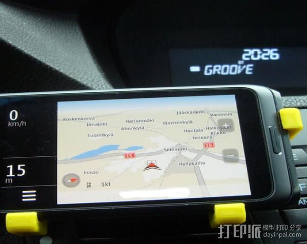 GPS汽车排气马达 3D打印模型渲染图