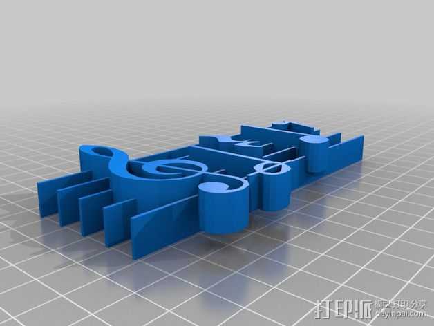 音调 3D打印模型渲染图