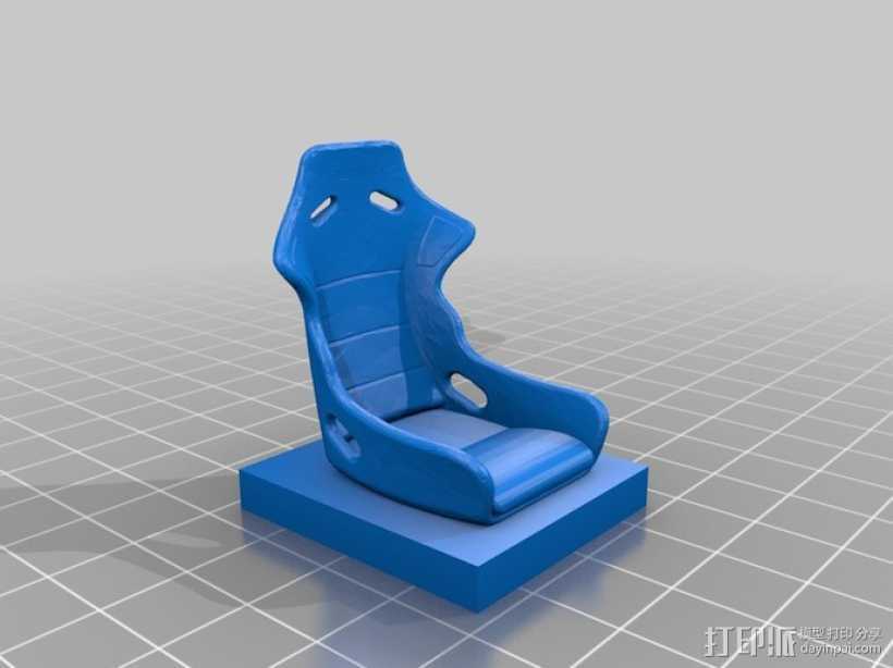 Recaro 车座 3D打印模型渲染图