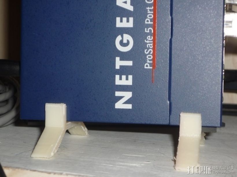 netgear网络交换机支架 3D打印模型渲染图