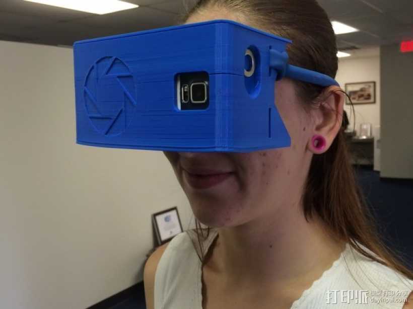 谷歌“纸板”虚拟现实眼镜 3D打印模型渲染图