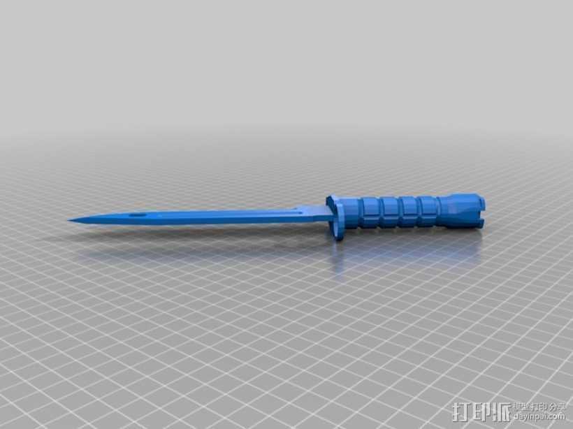 刺刀  3D打印模型渲染图