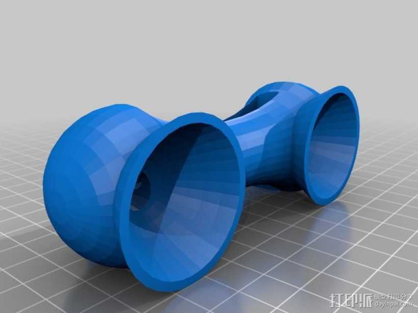 手机扩音器 3D打印模型渲染图