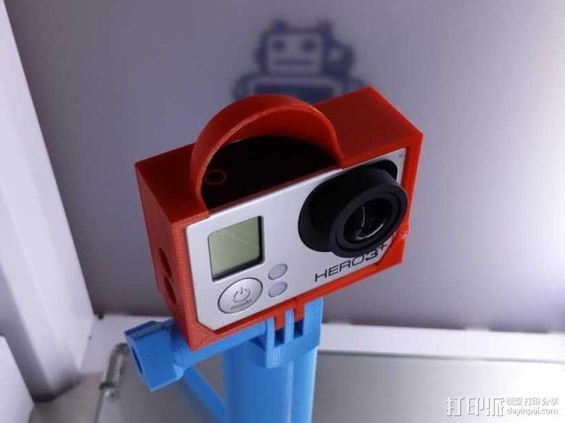  Gopro 3相机保护壳 3D打印模型渲染图