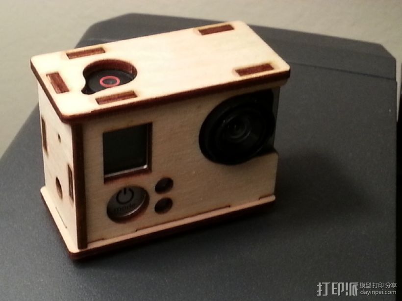 GoPro Hero 3相机外壳 3D打印模型渲染图