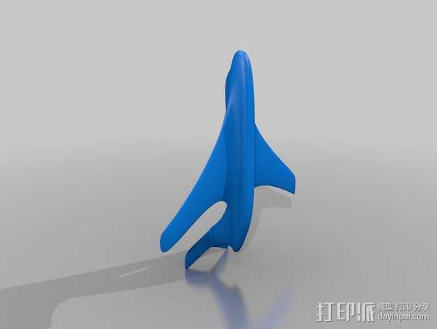 滑翔机 3D打印模型渲染图