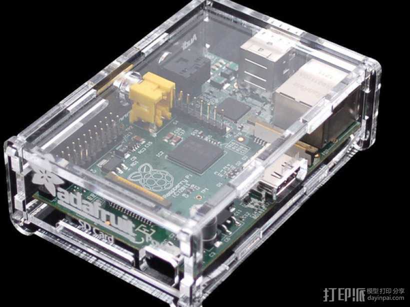 Adafruit Pi 外盒 3D打印模型渲染图