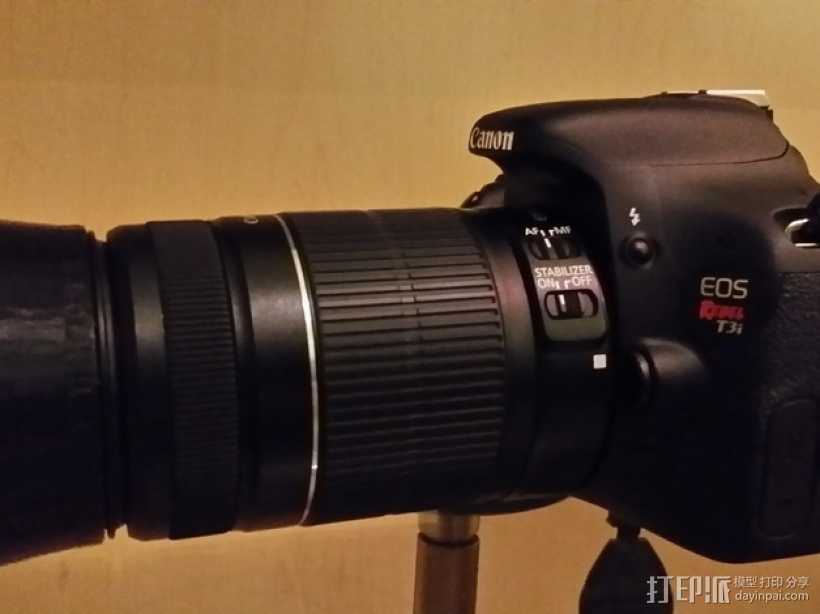  Canon Rebel T3i 佳能相机镜头遮光罩 3D打印模型渲染图