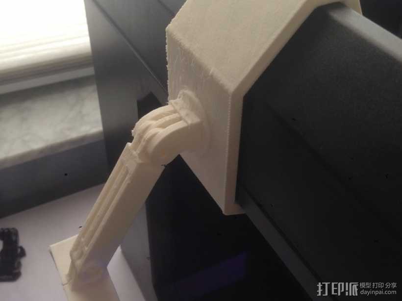 Makerbot 5th Gen Gopro后支撑座 3D打印模型渲染图