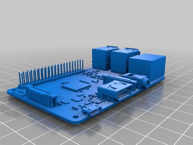 树莓派电路板模型