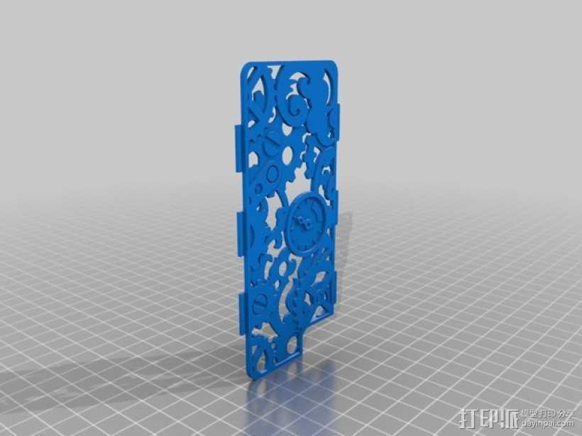 蒸汽朋克风格手机外壳 3D打印模型渲染图