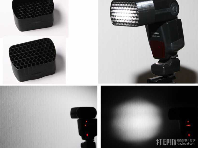  Yongnuo YN-560 相机闪光灯保护罩 3D打印模型渲染图