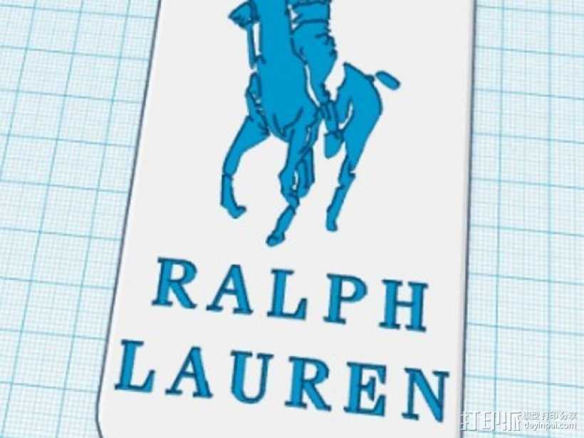Ralph Lauren Polo品牌标志iPhone5手机外壳 3D打印模型渲染图