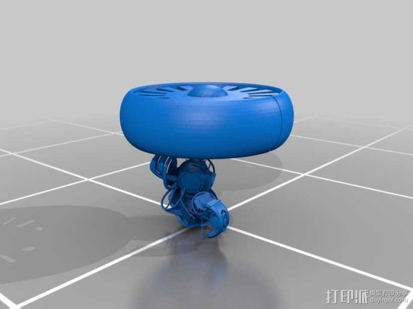 GLaDOS人工智能电脑模型 3D打印模型渲染图