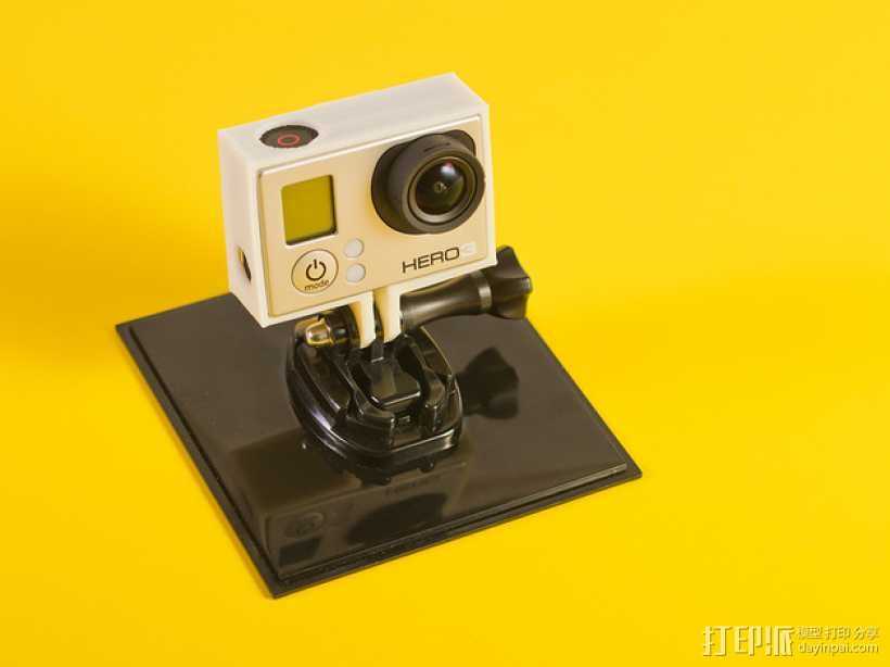 GoPro Hero3相机外框保护壳 3D打印模型渲染图