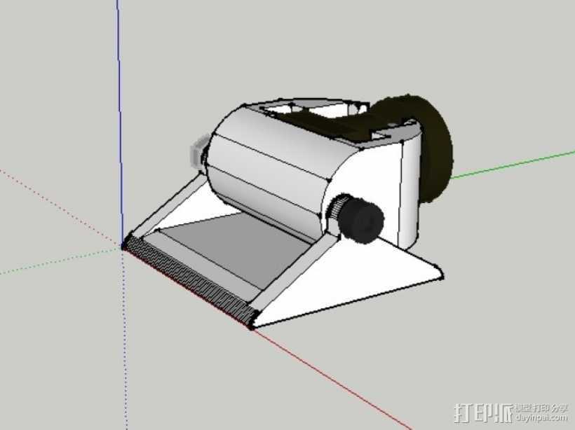 Mobius 相机广角透镜架 3D打印模型渲染图