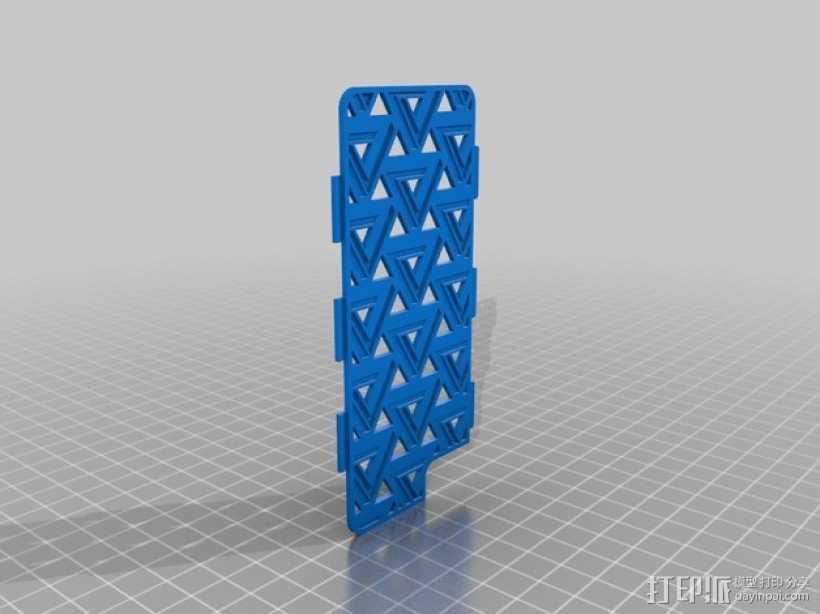 潘诺斯三角形手机外壳 3D打印模型渲染图
