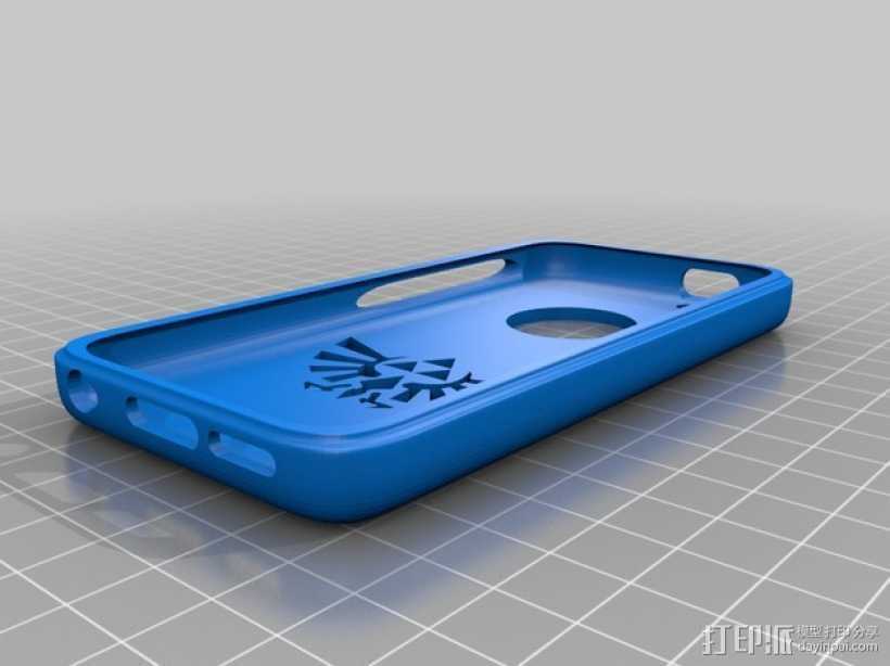 圣三角iPhone 5c手机套 3D打印模型渲染图