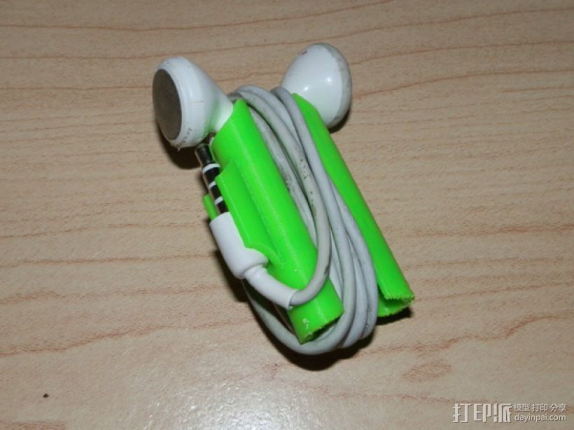 iPhone耳机收纳器 3D打印模型渲染图