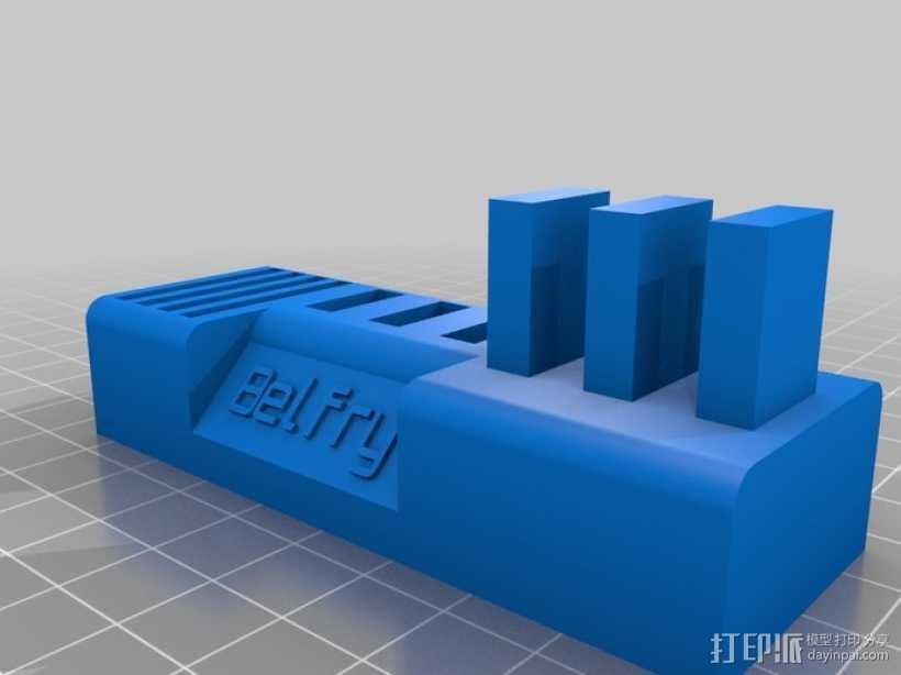 USB和SD卡收纳盒 3D打印模型渲染图