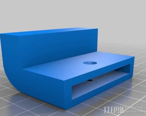 梯形电脑支架 3D打印模型渲染图