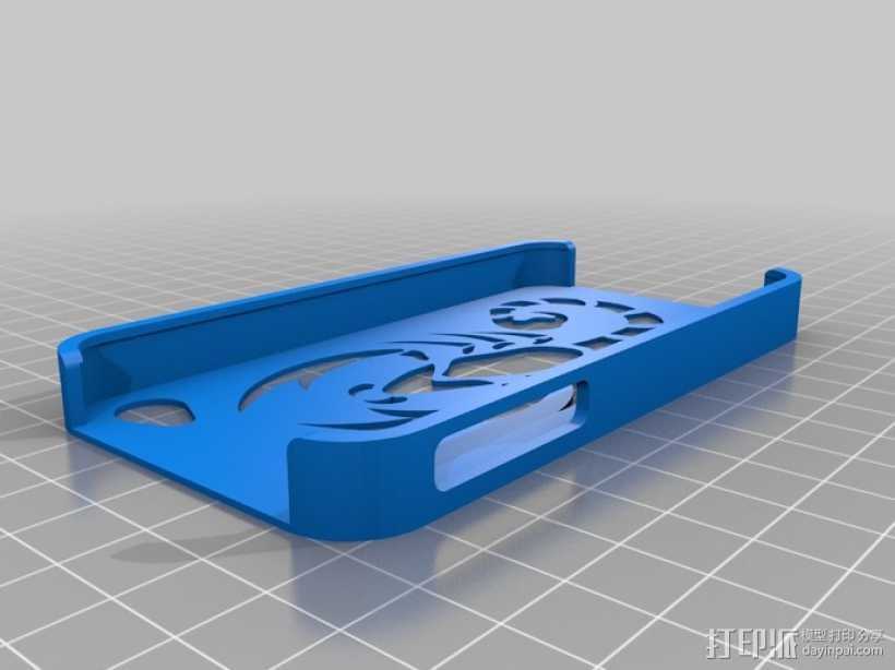 蝎子图案 iPhone4手机保护套 3D打印模型渲染图